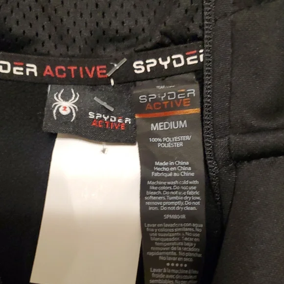 Spyder Men's Black Zip-Up Sweater - Picture 2 of 6